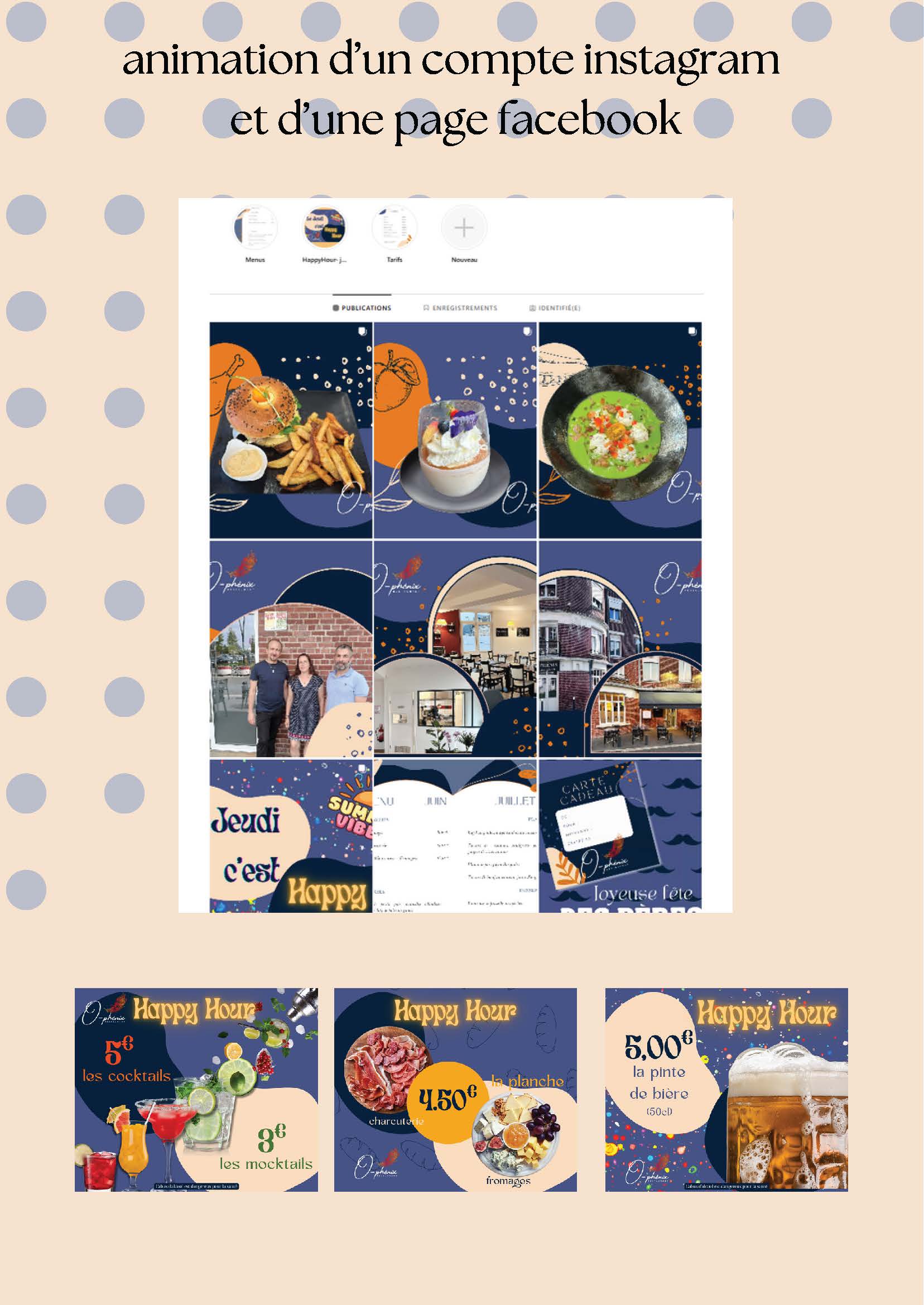 animation d'un feed instagram