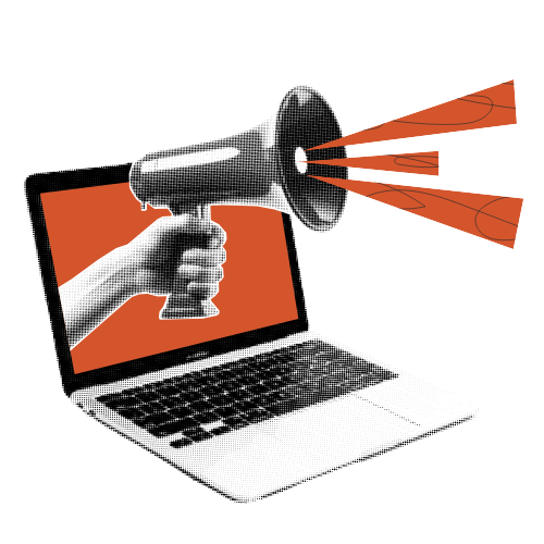 ordinateur qui annonce un site vitrine