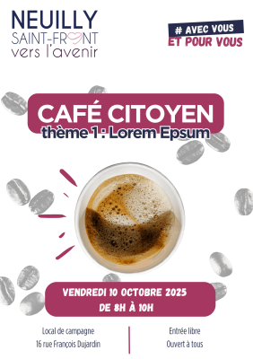 Affiche café citoyen