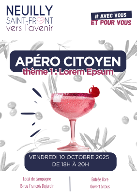 Affiche apero citoyen